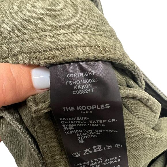 THE KOOPLES Lace Up Shorts‎ Olive Green Women’s Size 1 (Small) - Picture 9 of 13